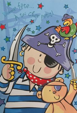 ANNIVERSAIRE - CARTE DE PIRATE